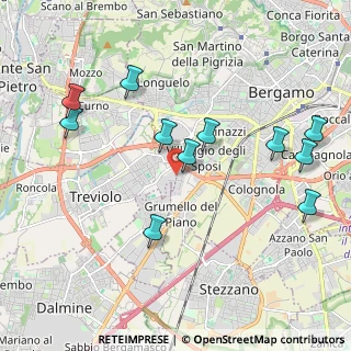 Mappa Via Fratelli Bandiera, 24048 Treviolo BG, Italia (2.14818)