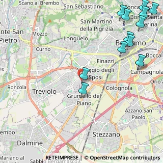 Mappa Via Fratelli Bandiera, 24048 Treviolo BG, Italia (3.12154)