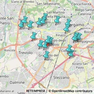 Mappa Via Fratelli Bandiera, 24048 Treviolo BG, Italia (1.8505)