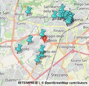 Mappa Via Fratelli Bandiera, 24048 Treviolo BG, Italia (2.2435)