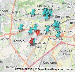 Mappa Via Fratelli Bandiera, 24048 Treviolo BG, Italia (1.719)