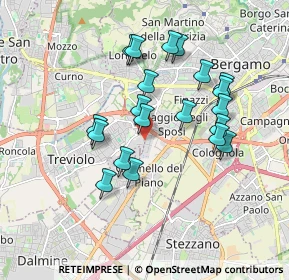 Mappa Via Fratelli Bandiera, 24048 Treviolo BG, Italia (1.6285)