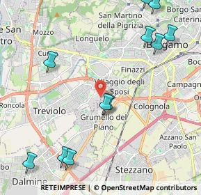 Mappa Via Fratelli Bandiera, 24048 Treviolo BG, Italia (2.70909)