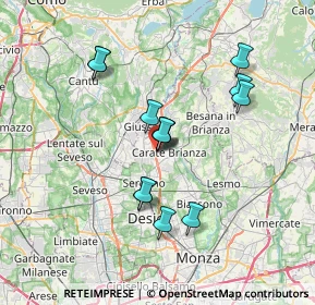 Mappa Via F. Petrarca, 20050 Verano Brianza MB, Italia (6.05)