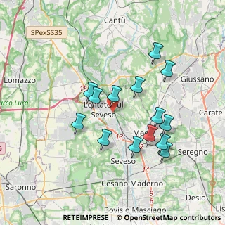 Mappa Via Marzabotto, 20823 Lentate sul Seveso MB, Italia (3.35143)