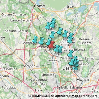 Mappa Via Marzabotto, 20823 Lentate sul Seveso MB, Italia (6.211)