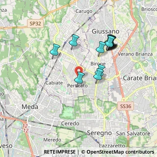 Mappa Via Toscanini Arturo, 22066 Mariano Comense CO, Italia (1.75462)