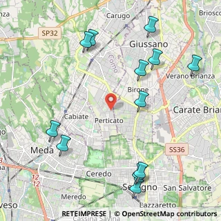 Mappa Via Toscanini Arturo, 22066 Mariano Comense CO, Italia (2.59333)
