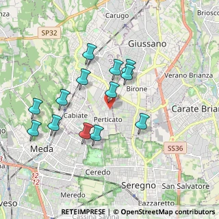 Mappa Via Toscanini Arturo, 22066 Mariano Comense CO, Italia (1.74692)
