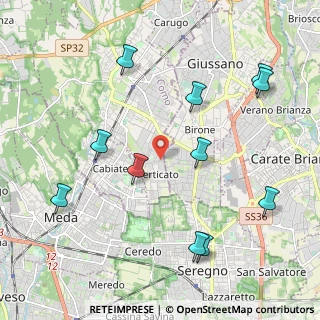 Mappa Via Toscanini Arturo, 22066 Mariano Comense CO, Italia (2.36727)