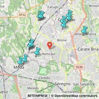 Mappa Via Toscanini Arturo, 22066 Mariano Comense CO, Italia (2.38)