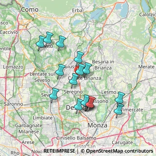 Mappa SS36 km 23, 20843 Verano Brianza MB, Italia (6.79353)