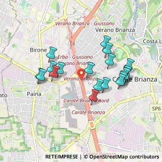 Mappa SS36 km 23, 20843 Verano Brianza MB, Italia (0.8855)