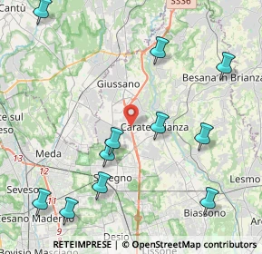 Mappa SS36 km 23, 20843 Verano Brianza MB, Italia (5.02545)