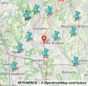 Mappa SS36 km 23, 20843 Verano Brianza MB, Italia (4.83417)
