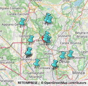 Mappa Via Giuseppe Mazzini, 20823 Lentate sul Seveso MB, Italia (6.80412)