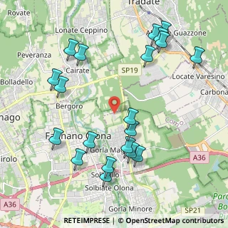 Mappa Via Dei Ronchi, 21050 Gorla Maggiore VA, Italia (2.3475)