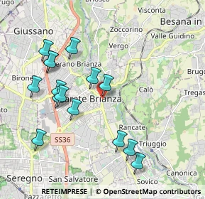 Mappa Via Enrico Toti, 20841 Carate Brianza MB, Italia (2.01067)