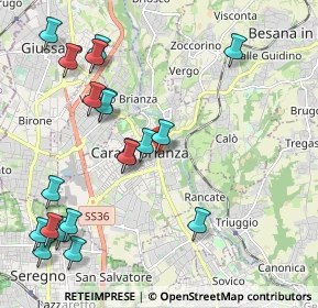Mappa Via Enrico Toti, 20841 Carate Brianza MB, Italia (2.4595)