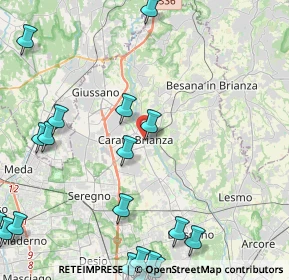 Mappa Via Enrico Toti, 20841 Carate Brianza MB, Italia (6.326)