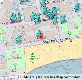 Mappa Viale Regina Elena, 34073 Grado GO, Italia (0.09091)