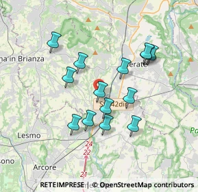 Mappa Via Enrico Fermi, 23871 Lomagna LC, Italia (3.135)