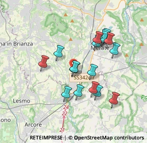 Mappa Via Enrico Fermi, 23871 Lomagna LC, Italia (3.21647)