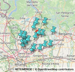 Mappa Via Enrico Fermi, 23871 Lomagna LC, Italia (11.0885)