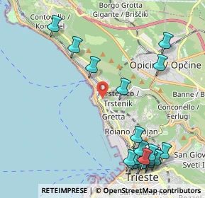 Mappa Scala Eugenio Geiringer, 34136 Trieste TS, Italia (2.64833)