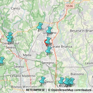 Mappa Via Achille Grandi, 20833 Giussano MB, Italia (5.87)