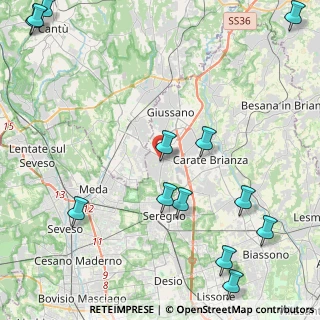 Mappa Via Achille Grandi, 20833 Giussano MB, Italia (6.42714)