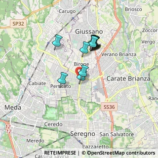 Mappa Via Achille Grandi, 20833 Giussano MB, Italia (1.3575)