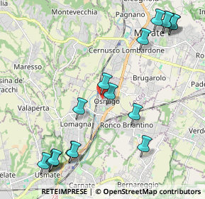 Mappa Piazza Gutenberg, 23875 Osnago LC, Italia (2.59941)