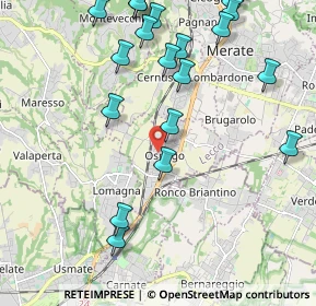 Mappa Piazza Gutenberg, 23875 Osnago LC, Italia (2.528)
