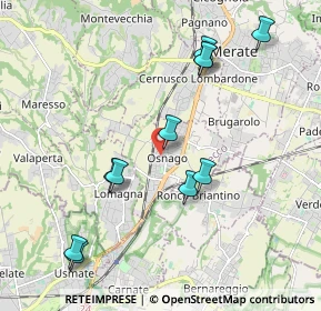 Mappa Piazza Gutenberg, 23875 Osnago LC, Italia (2.06636)