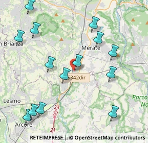 Mappa Piazza Gutenberg, 23875 Osnago LC, Italia (4.79286)