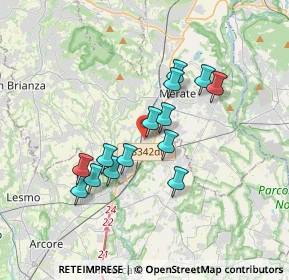 Mappa Piazza Gutenberg, 23875 Osnago LC, Italia (2.95643)