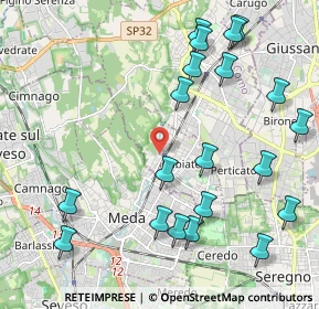 Mappa Via Vittorio Emanuele II, 22060 Cabiate CO, Italia (2.4585)