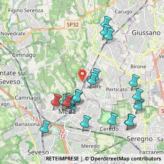 Mappa Via Vittorio Emanuele II, 22060 Cabiate CO, Italia (2.2595)