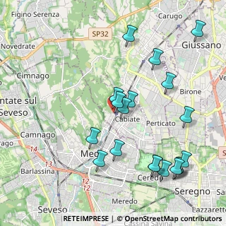 Mappa Via Vittorio Emanuele II, 22060 Cabiate CO, Italia (2.26947)
