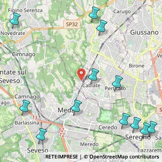 Mappa Via Vittorio Emanuele II, 22060 Cabiate CO, Italia (3.20917)