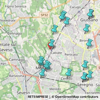 Mappa Via Vittorio Emanuele II, 22060 Cabiate CO, Italia (2.72632)