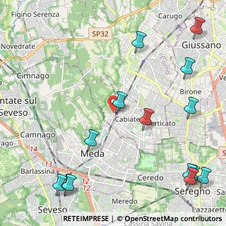 Mappa Via Vittorio Emanuele II, 22060 Cabiate CO, Italia (3.06857)