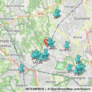 Mappa Via Vittorio Emanuele II, 22060 Cabiate CO, Italia (2.40278)