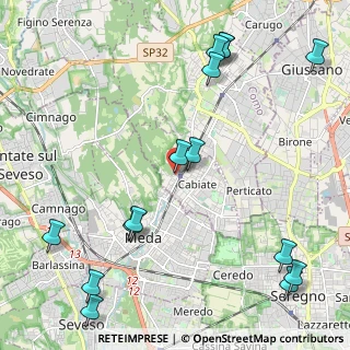Mappa Via Vittorio Emanuele II, 22060 Cabiate CO, Italia (2.83933)