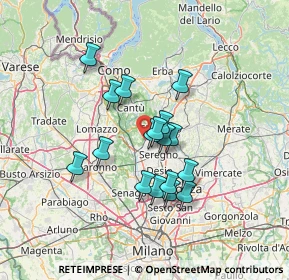 Mappa Via Vittorio Emanuele II, 22060 Cabiate CO, Italia (10.81412)