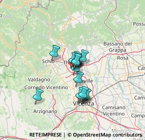 Mappa Villaggio Sant'Antonio, 36016 Thiene VI, Italia (8.254)