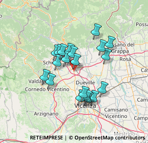 Mappa Villaggio Sant'Antonio, 36016 Thiene VI, Italia (11.18)