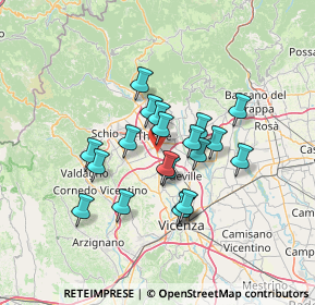 Mappa Villaggio Sant'Antonio, 36016 Thiene VI, Italia (10.806)