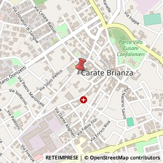 Mappa Via Alessandro Manzoni, 2, 20841 Carate Brianza, Monza e Brianza (Lombardia)